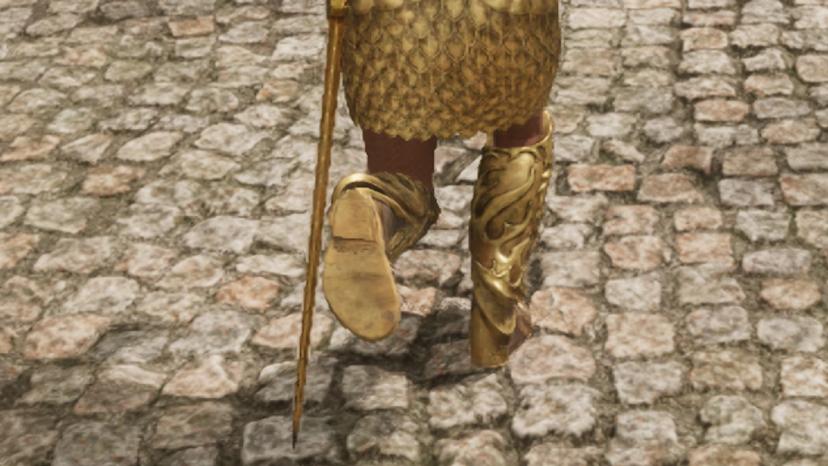 Golden Saint Feet Mesh Fix Mod addon