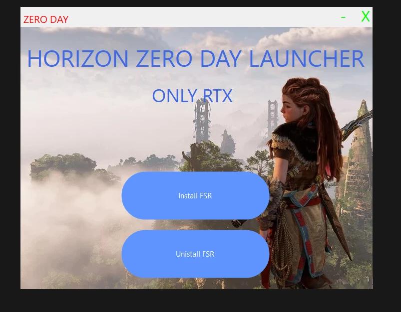 Horizon Zero Day Launcher (FSR3 Frame Generation) addon