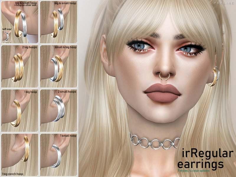 Пирсинг сет "Irregular Earrings" addon