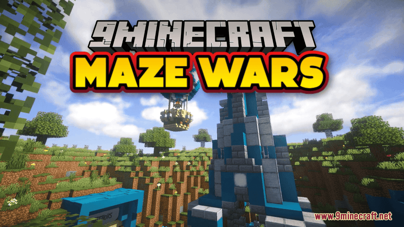 Maze Wars Map (1.20.2, 1.19.4) - War in the Maze addon