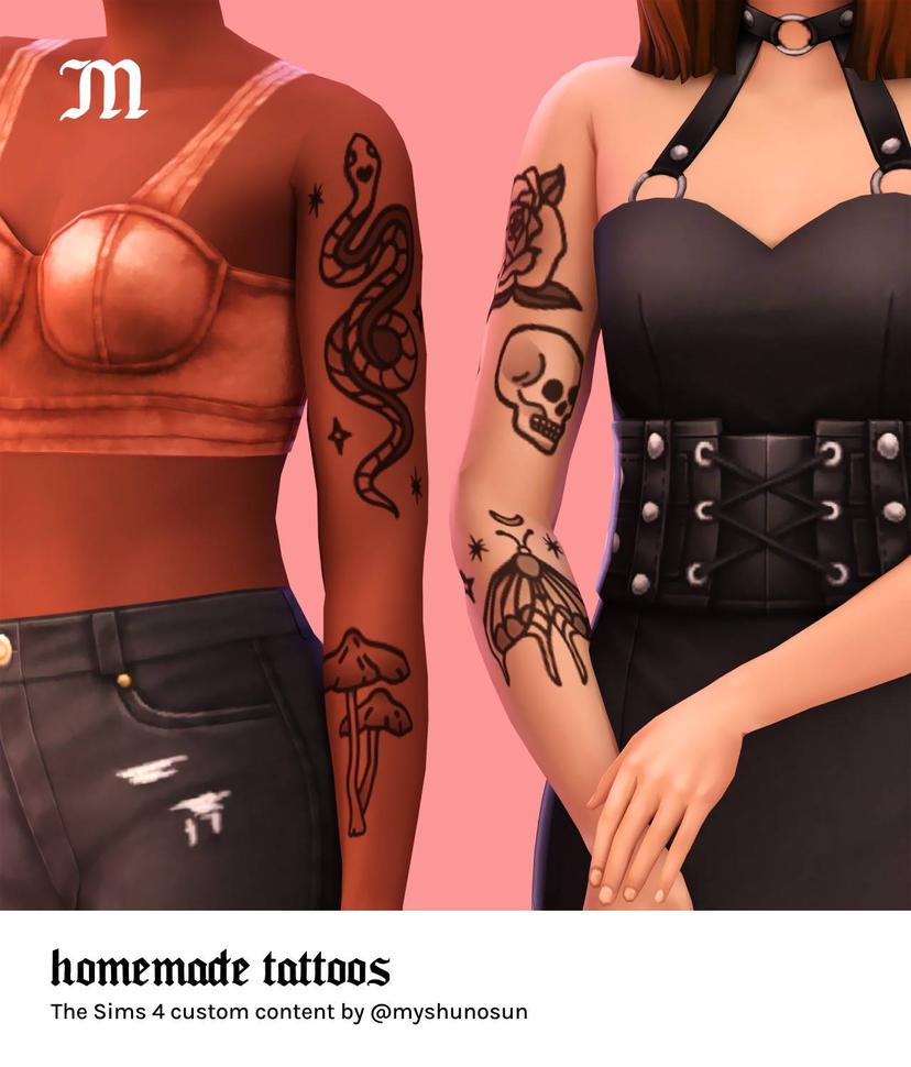 Tattoo set "Homemade Tattoos" addon