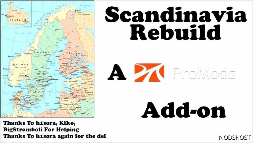 Scandinavia Rebuild . Addition to Promods V1.2 1.51 addon