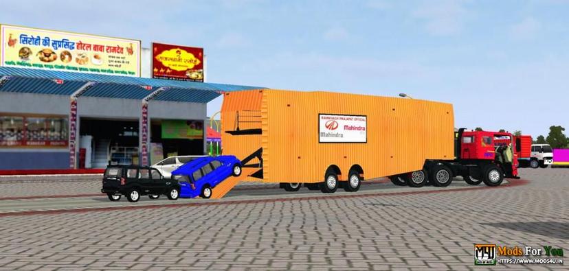 Mahindra Blazo Car Truck Trailer 4k Livery by RPO addon