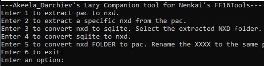 Базовый графический интерфейс для использования с FF16 Tools addon
