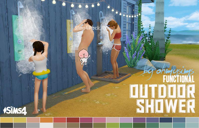 Functional public and outdoor showers "External public showers addon