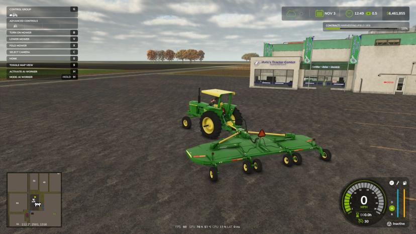 John Deere HX20 Lawn Mower addon
