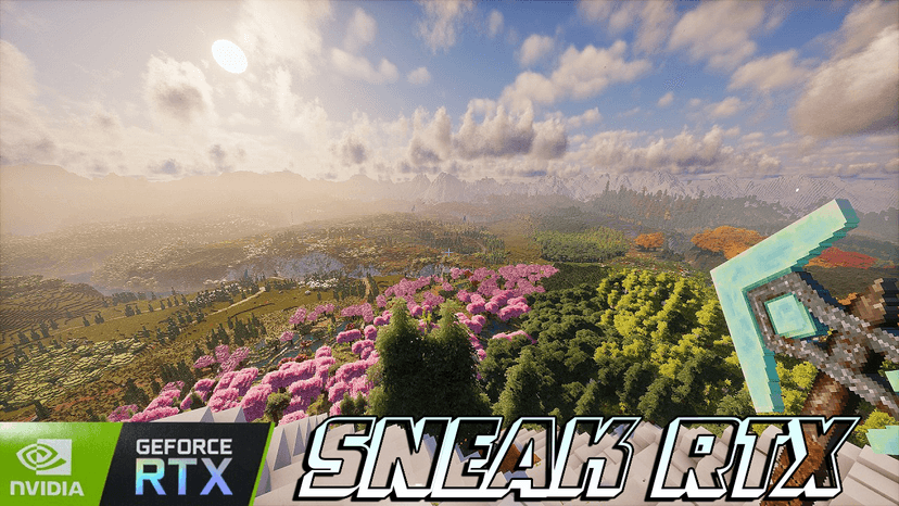 Пакет текстур Sneak RTX (1.21) – MCPE/Bedrock addon