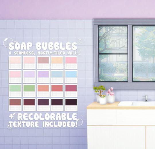 Wall covering Soap bubbles addon