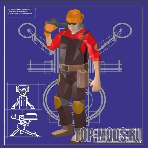 Skin "TF2 Engineer Custom Skin" addon