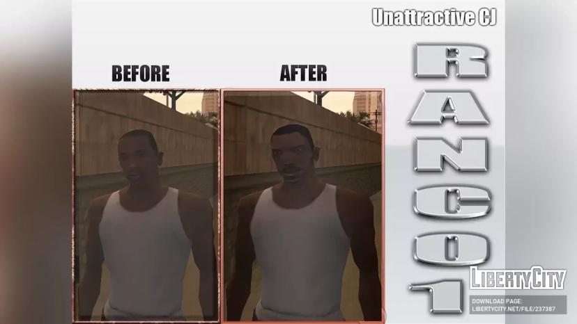 Уродливый СиДжей | Лицо из альфа версии мод addon