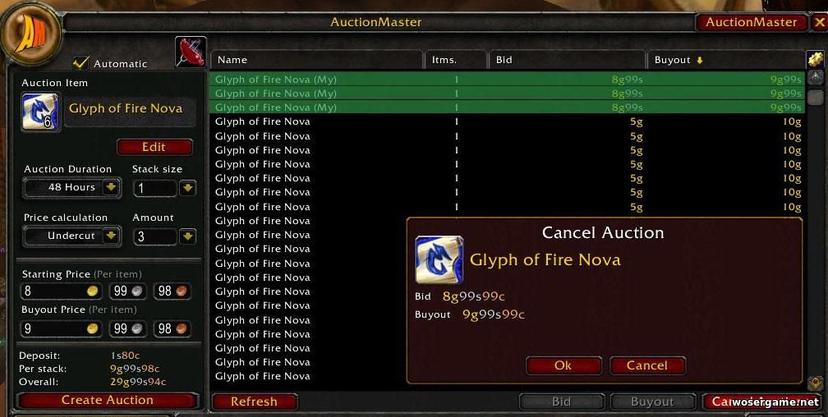 Auctioneer 3.3.5 - поддержка Auctioneer addon