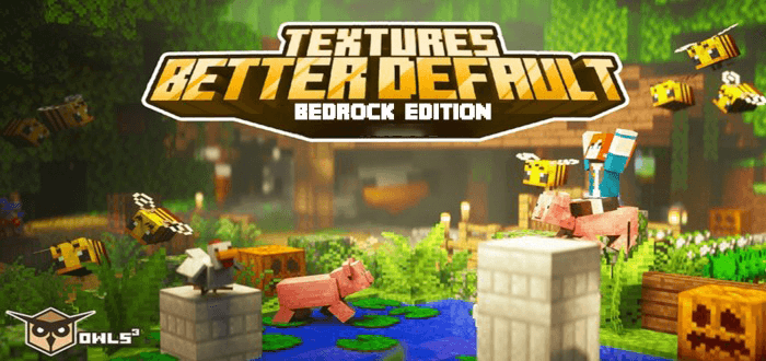 Пакет улучшенных текстур по умолчанию (1.21, 1.20) – MCPE/Bedrock addon