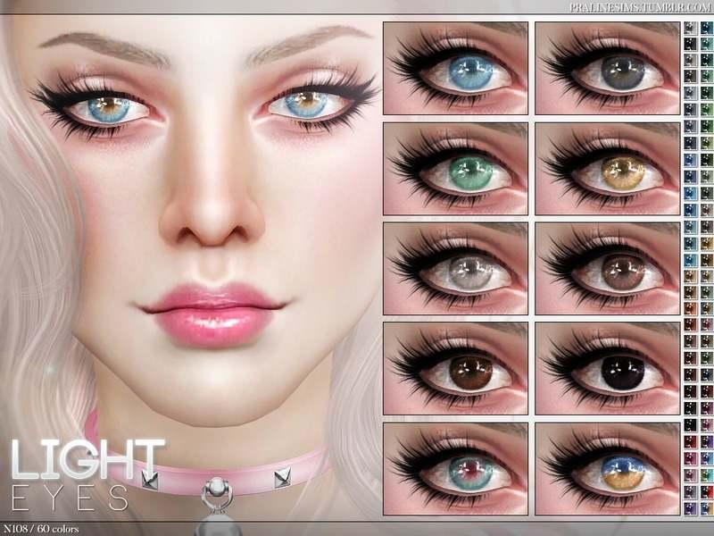 Set of lenses "Light Eyes N108" addon