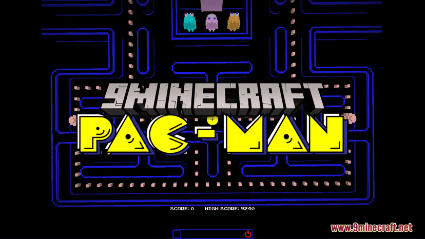 Pacman Maps (1.20.4, 1.19.4) - full version of Pacman game available addon