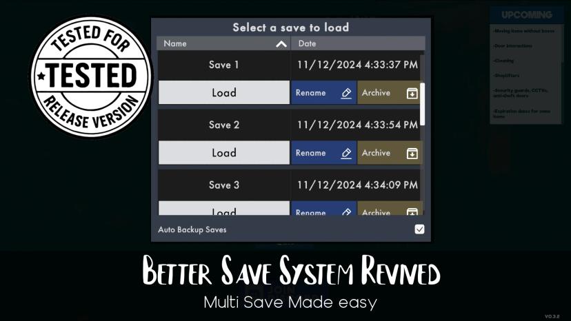 Reviving the best save system addon