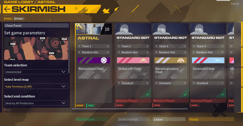 War Games Fleets in Skirmish addon