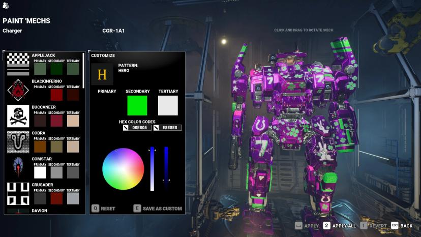 Unlock hidden color schemes addon