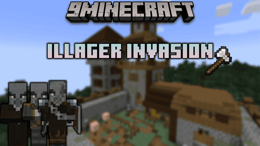 Illager Invasion Mod (1.20.4) - protect yourself from new enemies. addon