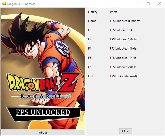 Dragon Ball Z Kakarot - FPS Trainer Unlocked addon