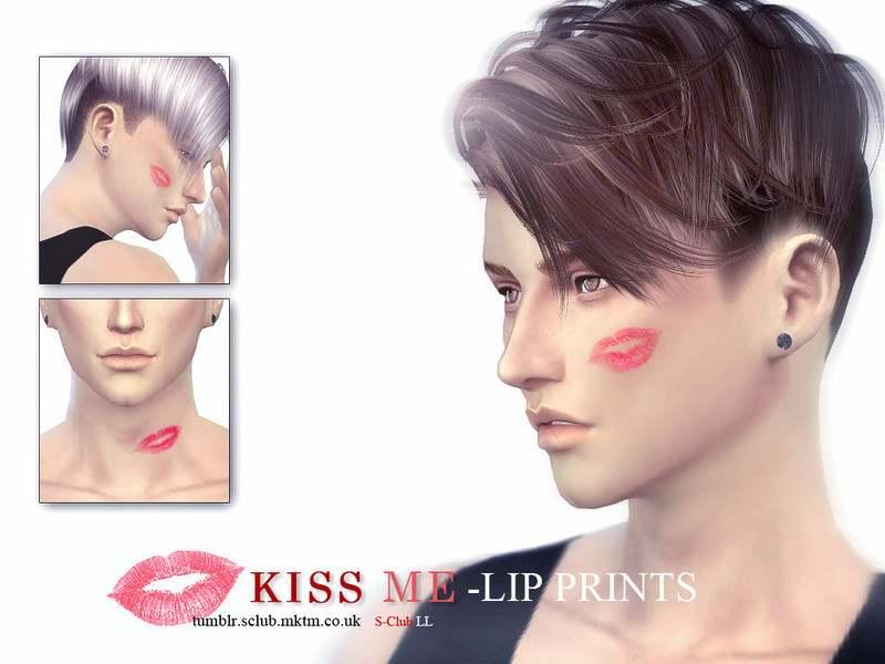 Следы от поцелуя "KISS ME" addon