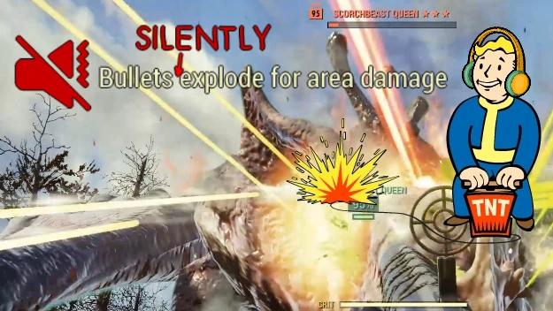 Silent explosive bullets addon