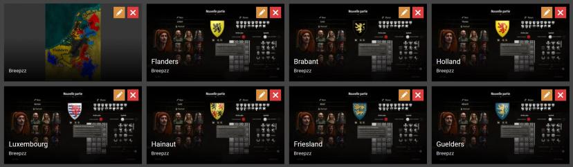 Coats of arms of the Benelux countries (Flanders Brabant Highnout Luxembourg Holland Friesland Guelders) addon