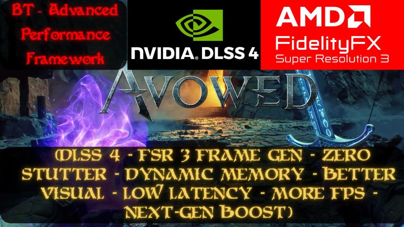 BT - Desempenho avançado comprovado (DLSS 4 - Geração de quadros FSR3 - Sem travamentos - Visuais aprimorados - Baixa latência - Mais FPS - Aceleração de última geração) addon