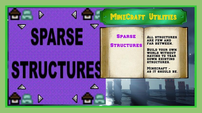 Sparse structures Reforged mod - All structures are far in the middle. addon