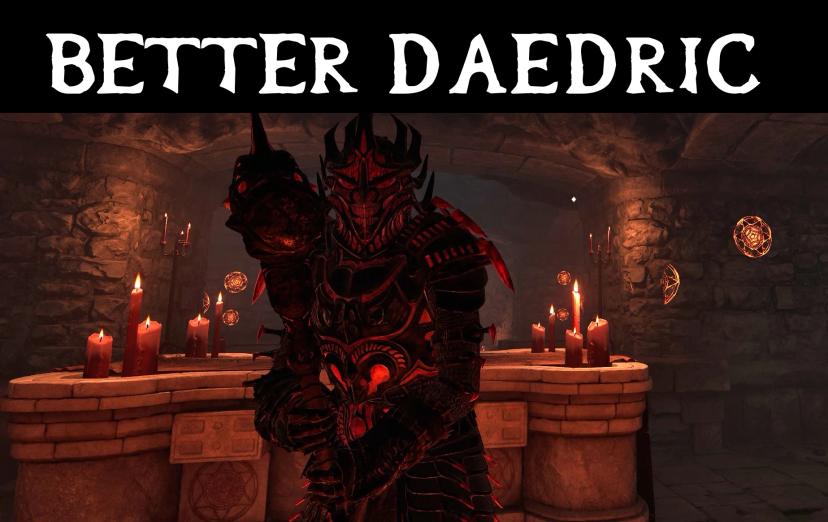 Улучшенный ретекстур даэдрической брони и оружия addon