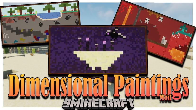Dimensional Painting Mod 1.20.4 - Paintings, Decorative, Travel addon