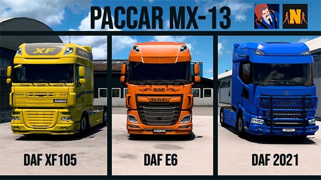 Звук Paccar MX13 для DAF addon