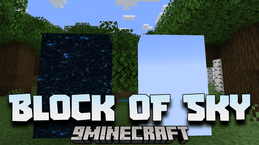 Block Of Sky Mod (1.20.1) - Looking at the sky in Minecraft addon