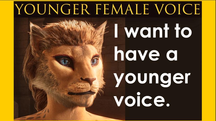 Younger Female Voice - Beastfolk addon