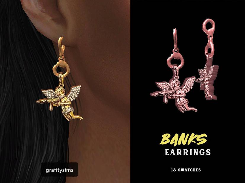 Серьги "Banks Earrings" addon