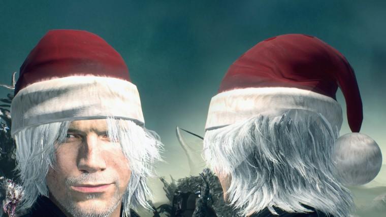 Devil May Cry 5: "Шапка Санта-Клауса Данте". addon