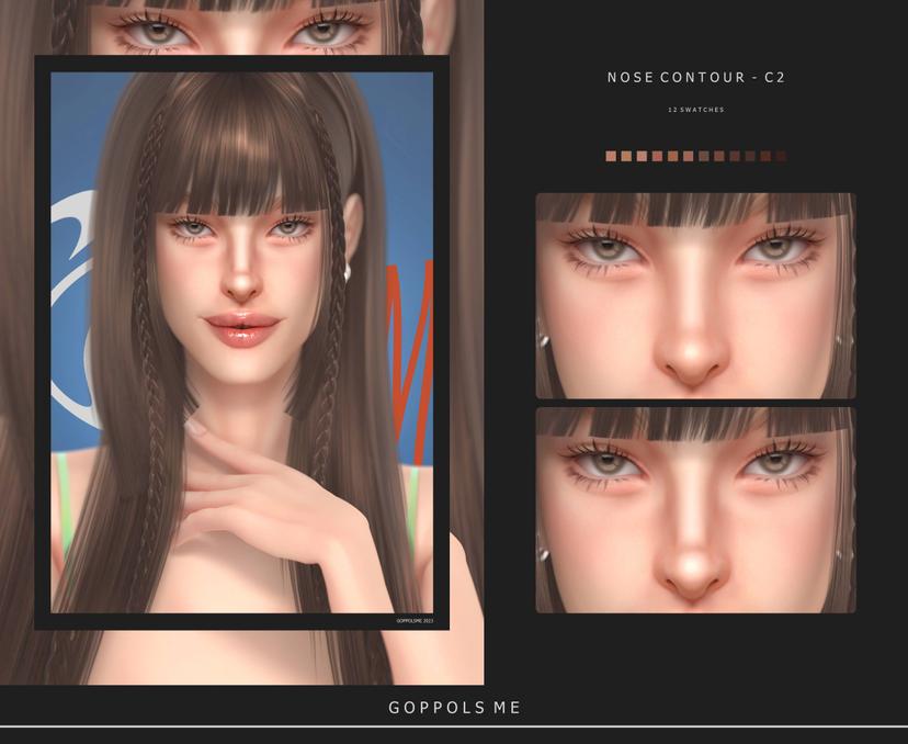 Contouring for the nose "Nose Contour C2" addon