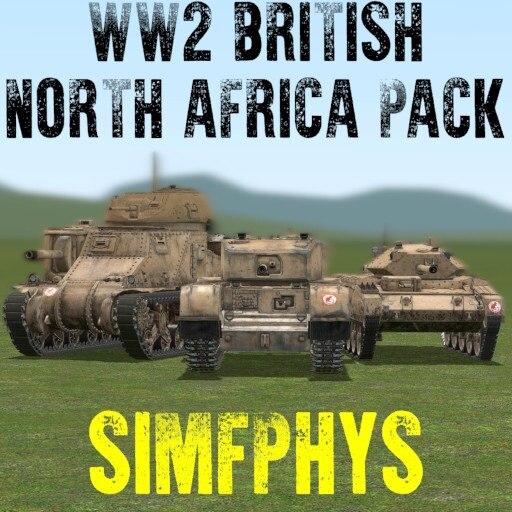 [simfphys] WWII British North Africa Pack addon