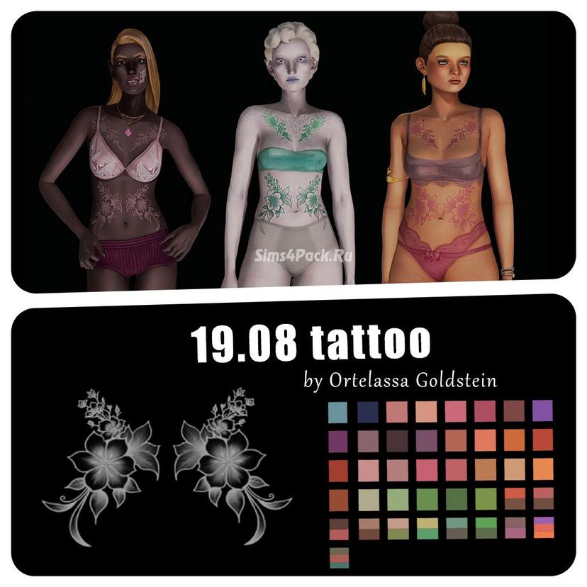 Tattoo for chest and stomach "19.08 addon