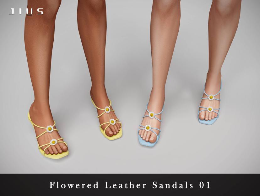 Sandals "Flower And Butterfly Collection Part I" addon