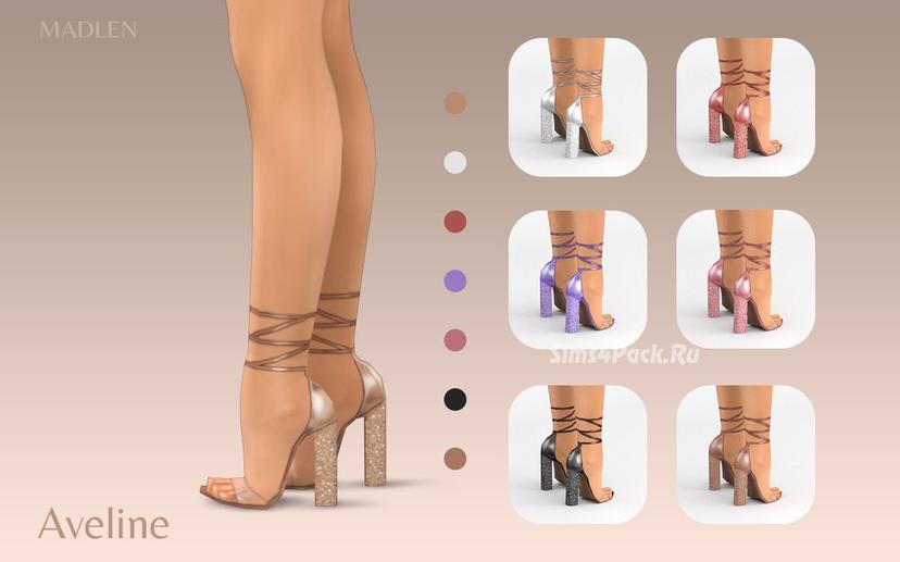 Sapatos Aveline para The Sims 4. addon