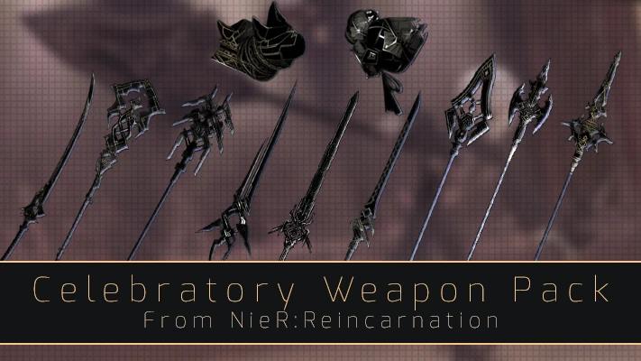 Festive Weapon Pack (NieR Reincarnation) addon