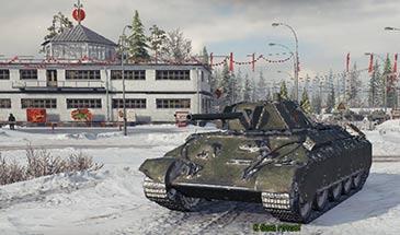 Зимний ангар на 23 февраля для World of Tanks addon