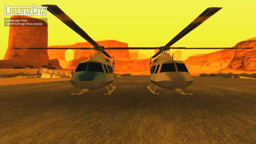 Estilo helicóptero de GTA3 (helicóptero policial de GTA III/GTA Escape) addon
