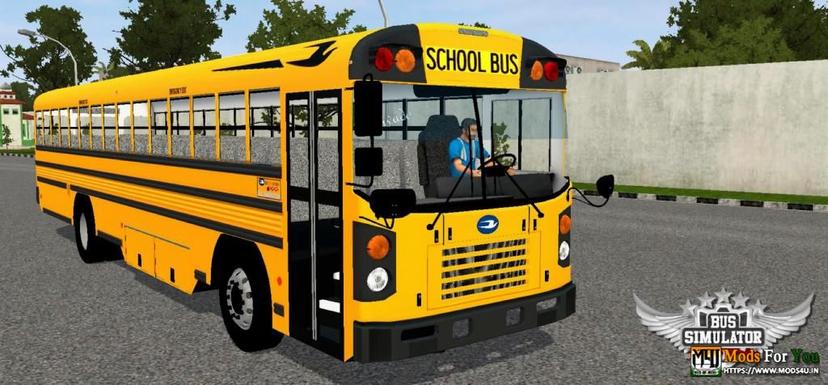Blue Bird All American 2016 Bussid mod addon