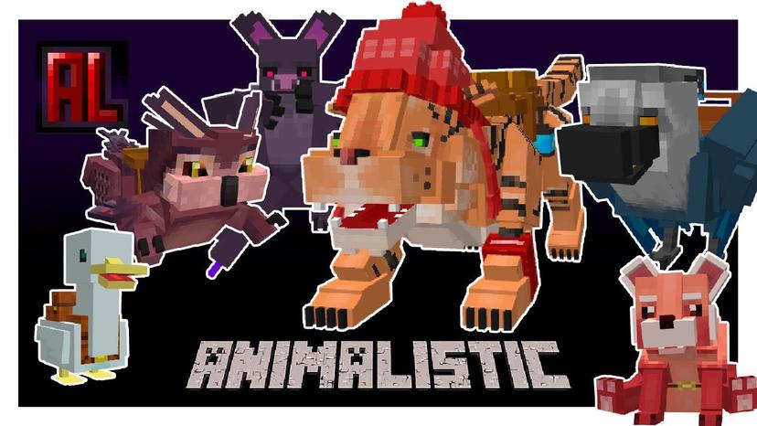 Animalistic Mod - новые животные, приручаемые и монтируемые addon