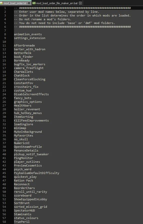 Mod Load Order File Maker EN-RU addon