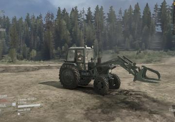 Front loader for MTZ-82 from pokemone for Spintires/Mod addon