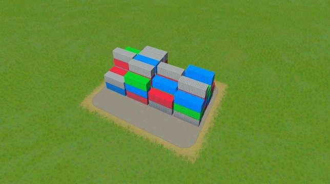 Park: Container Pier 4×3 addon