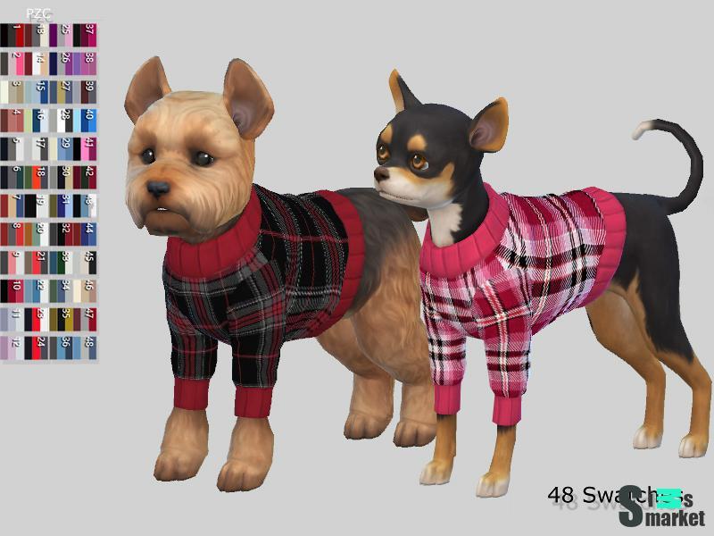 Sims4 Small Dog Sweater addon