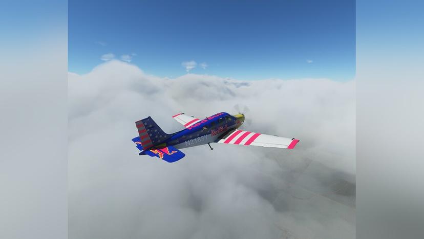 RedBull livery for Beechcraft Bonanza G36 addon